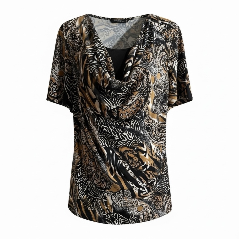 Beautiful Brittany Black top with black inset